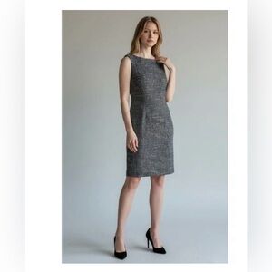 Calvin Klein Navy Tweed Dress